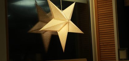 Photo Art Deco Style Star-Shaped Wall Lamp