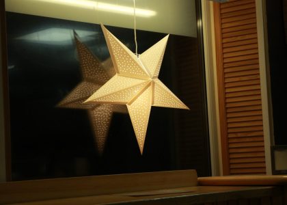 Photo Art Deco Style Star-Shaped Wall Lamp