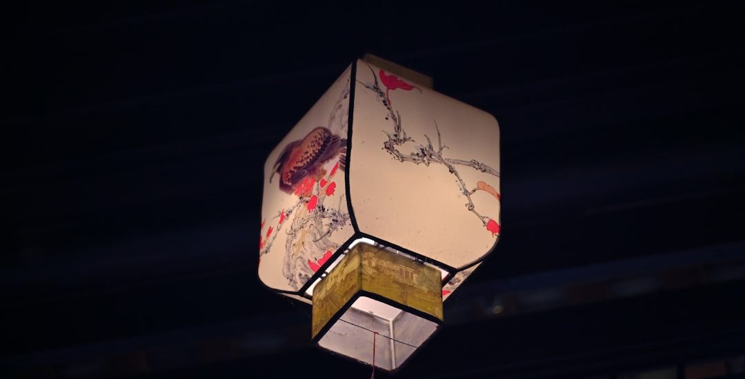 Photo paper lantern pendants