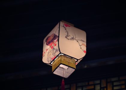 Photo paper lantern pendants